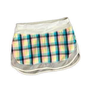 Lululemon skort (skirt with built in shorts) in multicolour size 4